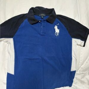 Polo Ralph Lauren Men’s Large Blue and Black Polo Shirt
